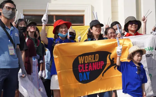 910kg rác được thu gom trong “World Cleanup Day 2024 - Ngày hội Dọn rác tại Hà Nội”