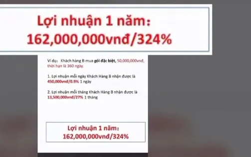 Nhiều người “sập bẫy” lãi khủng từ công ty Tikyou