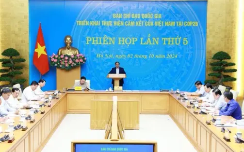 Thủ tướng Phạm Minh Chính chủ trì Phiên họp thứ 5, Ban Chỉ đạo COP26