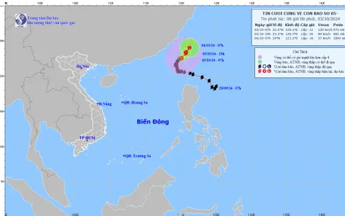 Tin cuối cùng về bão số 5