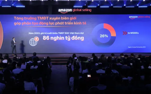 Số lượng hàng Việt Nam tăng 300% trên Amazon