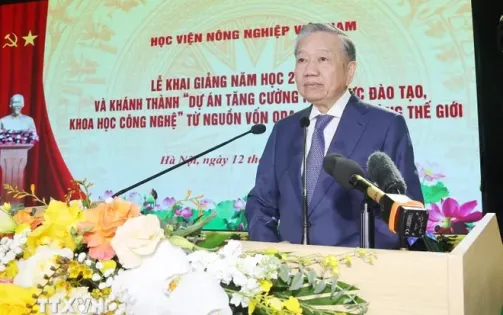 Tổng Bí thư, Chủ tịch nước Tô Lâm: Học viện Nông nghiệp nâng chất lượng đào tạo theo chuẩn tiên tiến