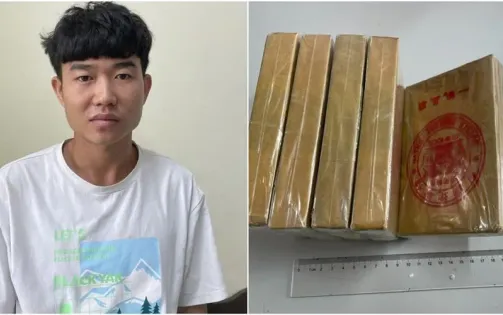 Lợi dụng xe khách vận chuyển 6 bánh heroin trong bao tải dứa