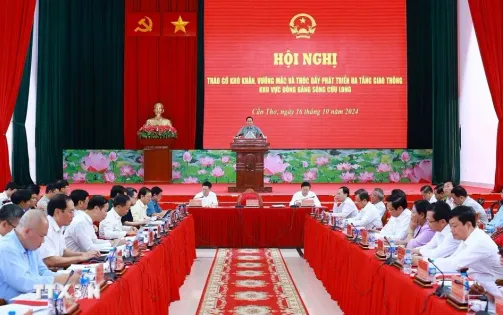 Thủ tướng chủ trì Hội nghị thúc đẩy phát triển hạ tầng giao thông khu vực ĐBSCL