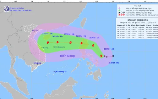 Bão Trami khả năng trở thành bão số 6, miền Trung sẽ mưa lớn diện rộng