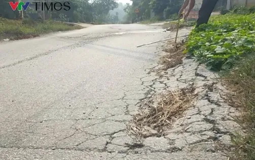 Phú Thọ: Tuyến đường xuống cấp nghiêm trọng chỉ sau hơn 1 năm sử dụng