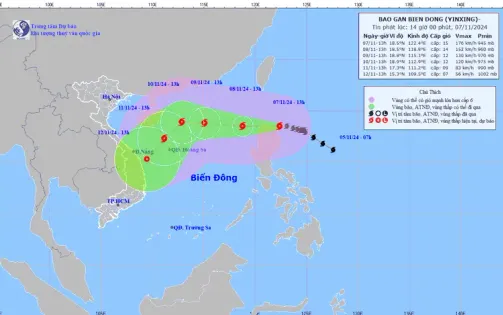 Thủ tướng yêu cầu chủ động ứng phó bão Yinxing