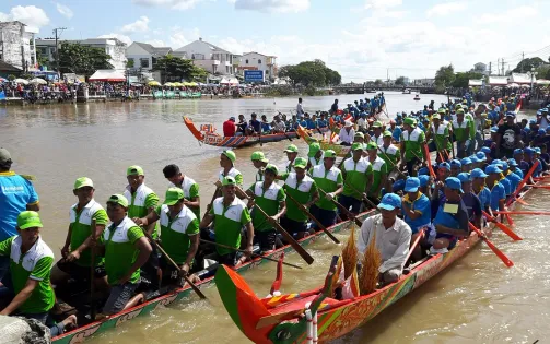 Trà Vinh khôi phục bộ môn đua thuyền truyền thống