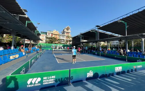 Sôi động trước giờ khai mạc giải đấu Pickleball toàn quốc tại TP Hạ Long