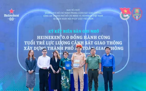 HEINEKEN Việt Nam ký kết với Đoàn CSGT TP Hồ Chí Minh lan tỏa văn hóa “Uống có trách nhiệm”