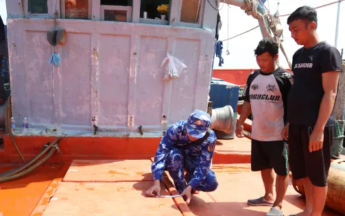 Kiên Giang: Bắt giữ tàu cá vi phạm IUU