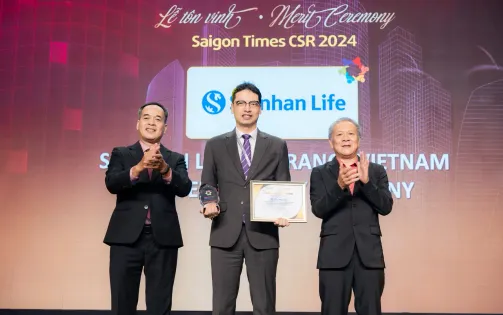 Shinhan Life Việt Nam được vinh danh  doanh nghiệp vì cộng đồng - Saigon Times CSR 2024