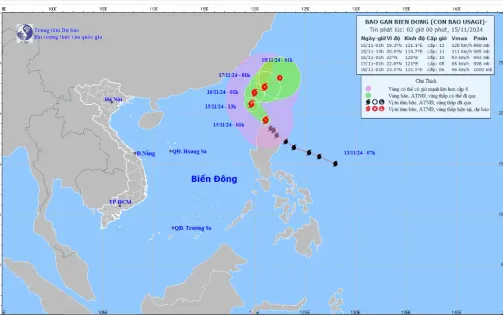 Bão Usagi áp sát Biển Đông, gió giật trên 130 km/giờ