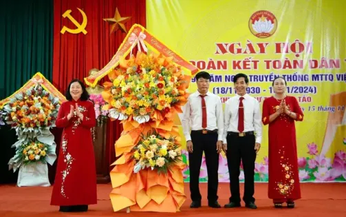 Bí thư Thành ủy Hà Nội dự Ngày hội Đại đoàn kết dân tộc tại huyện Mỹ Đức