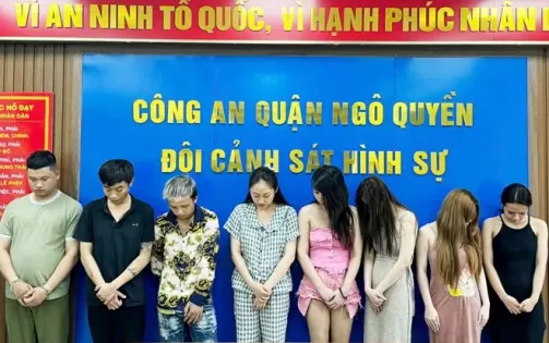 Hải Phòng: Phá ổ mại dâm trong khách sạn, phát hiện ma túy