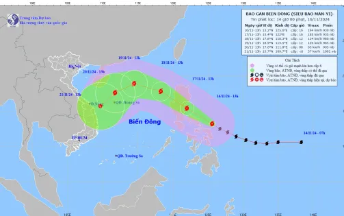 Siêu bão Man-yi khiến biển động dữ dội, bão Usagi suy yếu thành áp thấp nhiệt đới