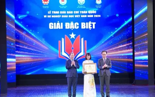 Lễ trao giải Báo chí toàn quốc “Vì sự nghiệp Giáo dục Việt Nam” năm 2024