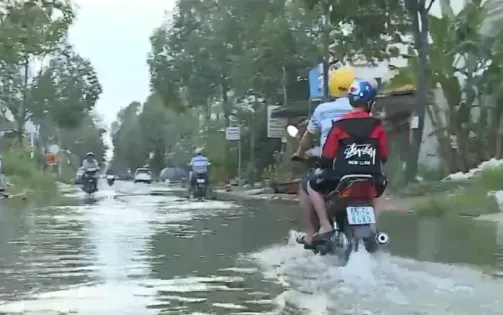 Triều cường dâng cao nhất trong 44 năm qua ở Bạc Liêu