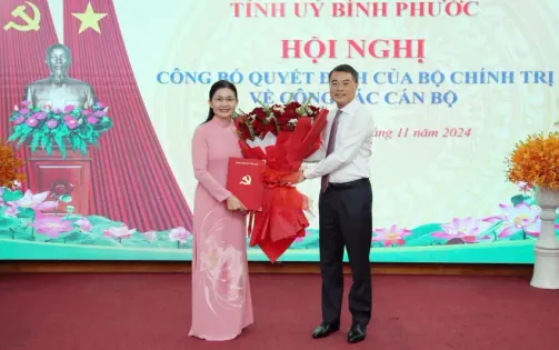 Bà Tôn Ngọc Hạnh giữ chức Bí thư Tỉnh ủy Bình Phước