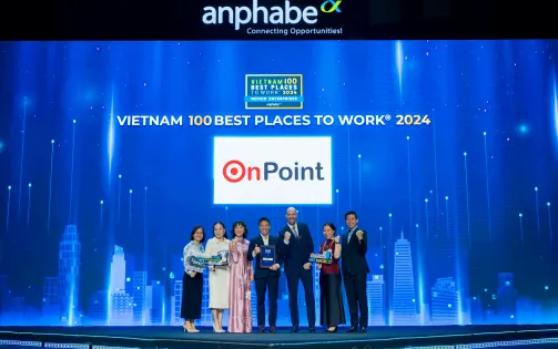 OnPoint được vinh danh "Top 100 nơi làm việc tốt nhất Việt Nam"