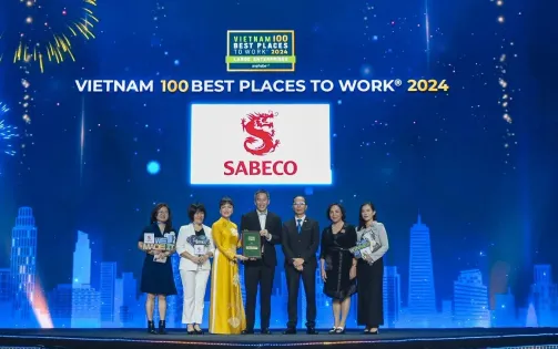 SABECO được vinh danh giải thưởng “Nơi làm việc tốt nhất Việt Nam 2024”