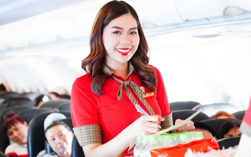 Bay khắp Việt Nam từ Đài Loan (Trung Quốc) nhận ngay 20kg hành lý ký gửi miễn phí, Vietjet thôi!