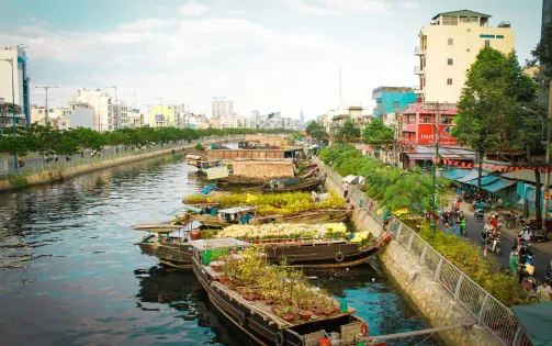 Chợ hoa xuân “Trên bến dưới thuyền” 2025 sẽ diễn ra từ ngày 14 - 28/1