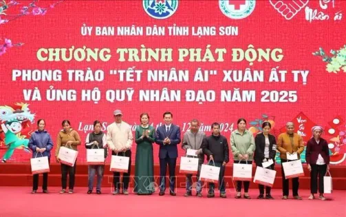 Lạng Sơn: Phát động phong trào "Tết Nhân ái" và Quỹ Nhân đạo