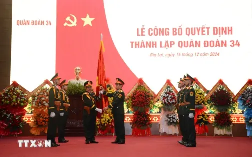 Công bố Quyết định thành lập Quân đoàn 34 - Quân đoàn chủ lực cơ động chiến lược