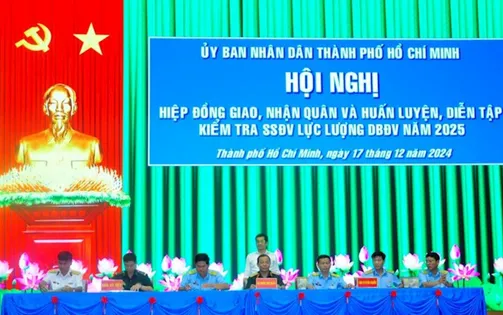 Bộ Tư lệnh TP Hồ Chí Minh hiệp đồng giao, nhận quân năm 2025