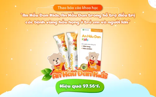 Xác định hoạt tính kháng khuẩn cao trong TPBVSK An Hầu Đan Kids - Thảo dược cho trẻ viêm va, amidan