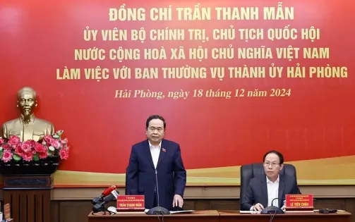 Chủ tịch Quốc hội: Xây dựng Hải Phòng trở thành đô thị thông minh, hiện đại, mẫu mực về sự trải nghiệm và đáng sống