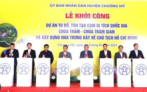 Hà Nội: Khởi công dự án tu bổ, tôn tạo Cụm di tích Quốc gia chùa Trầm - chùa Trăm Gian