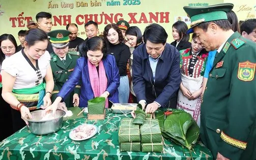 Chủ tịch nước Lương Cường thăm, chúc Tết người dân huyện Sìn Hồ, tỉnh Lai Châu