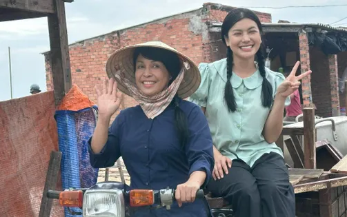 Diễn viên phim “Mẹ biển” đồng loạt nhuộm da cho vai diễn