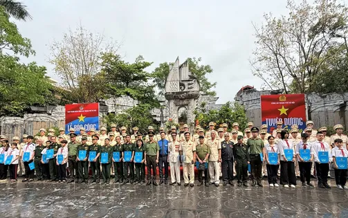 Công an Hà Nội tuyên dương 50 gương thanh niên tiên tiến