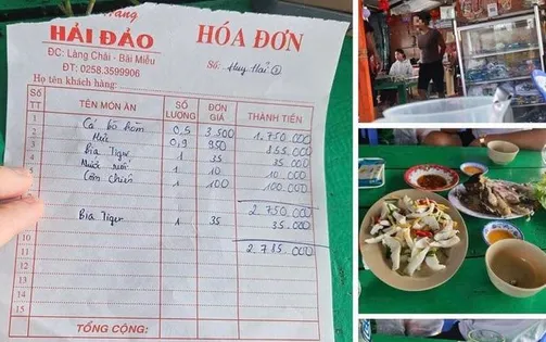 Lập đoàn kiểm tra vụ con cá 0,5kg giá gần 1,8 triệu đồng ở Nha Trang