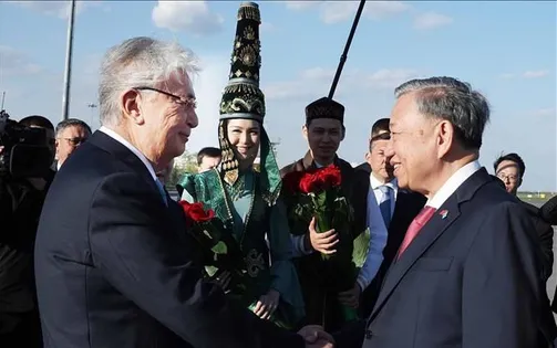 Tổng Bí thư Tô Lâm và Phu nhân bắt đầu thăm cấp Nhà nước Cộng hòa Kazakhstan