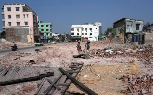 Myanmar: Hoàn tất phần lớn công tác dọn dẹp sau thảm họa động đất