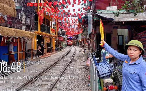Duy trì "vành đai an toàn đường sắt", xử lý hàng chục vi phạm tại phố cà phê đường tàu