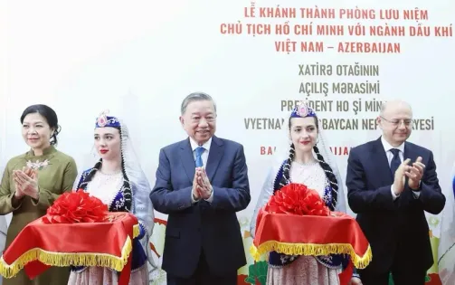 Khánh thành Phòng Lưu niệm Chủ tịch Hồ Chí Minh với ngành Dầu khí Việt Nam - Azerbaijan