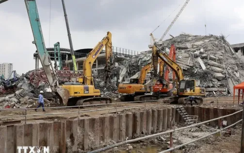 Thái Lan công bố tổng số nạn nhân thiệt mạng trong vụ sập tòa nhà do động đất