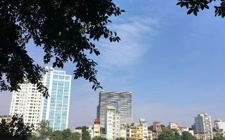 Hiếm hoi có ngày chất lượng không khí tốt trên toàn thành phố Hà Nội