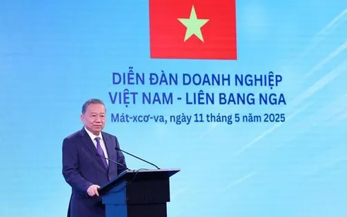 Tổng Bí thư Tô Lâm dự Diễn đàn doanh nghiệp Việt Nam - Liên bang Nga