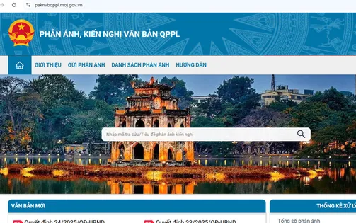 Vận hành thử nghiệm hệ thống tiếp nhận phản ánh về văn bản quy phạm pháp luật