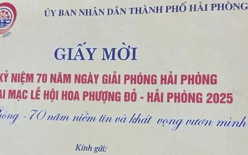 Xử lý 2 trường hợp rao bán Giấy mời Lễ hội Hoa Phượng Đỏ - Hải Phòng 2025
