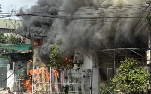 Cháy nhà dân tại Thái Nguyên gây thiệt hại hàng trăm triệu đồng