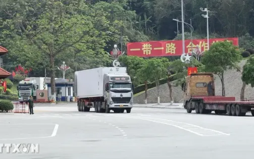 Tuyến vận tải đường bộ quốc tế Trung Quốc - Việt Nam chính thức khai trương