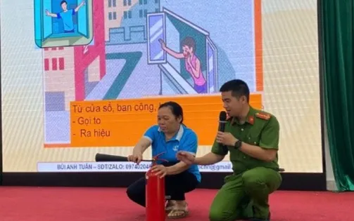 Hà Nội vận động 100% hộ gia đình tự trang bị bình chữa cháy