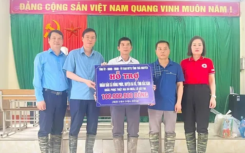 Thái Nguyên chung tay hỗ trợ Bắc Kạn khắc phục hậu quả lũ quét